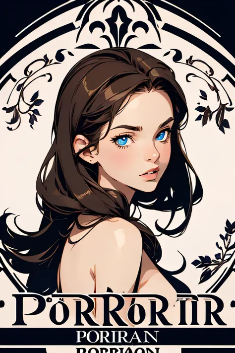 Legal Porno porn studio logo . The logo depicts the silhouette of a naked brown-haired girl with a bob hairstyle and blue eyes .