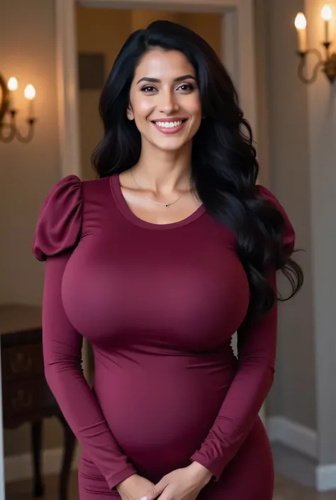 womanhood、Long Hair、 dark haired、quantity、、 Housewife、 married woman、(Smile:1.7)、nsfw,((最High Quality)), ((masterpiece)), ( details), 完璧な体型をしたwomanhood, very pretty face and eyes in the mirror room,Long Hair,(:100.0),bust is really big, 汗ばんだ顔の美しいwomanhood,...