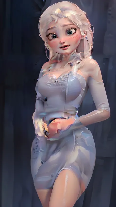 Young Elsa is very hot. busty. cutout. production.. 💗 💕 💮.  