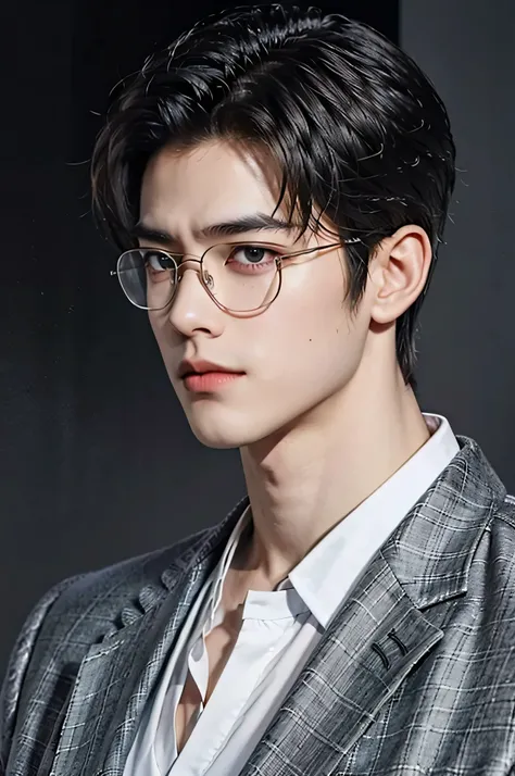 city night view, ((Medium Wide Shot)), 25 year old Naruto is a true masterpiece with masculine beauty, perfect anatomy. charming attractive eyes, Perfect lines, 8K quality, black hair, wearing gray shirt and black trench coat, wearing a black tie, short ha...