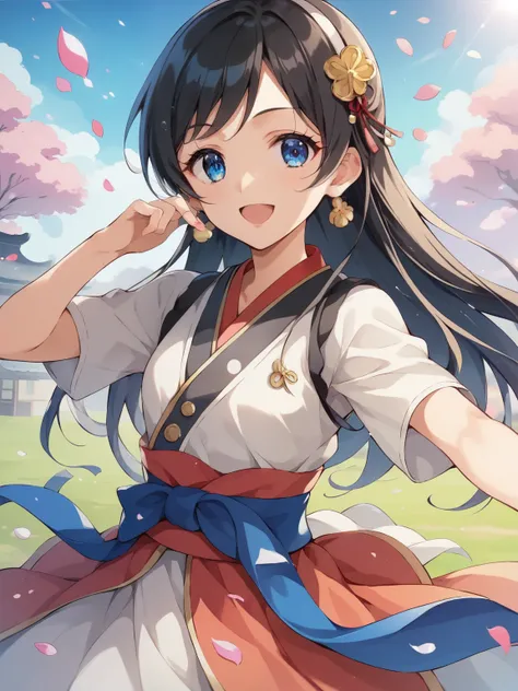 (masterpiece, top quality, best image quality), score_9, score_8_ up, Anime，nsfw，Animeガール，young girl，skinny，Petite，A small boy from ancient Japan is playing at the riverside with his friends，Ancient Japanese costumes，Smile，clothes thrown away，glitter，fishe...