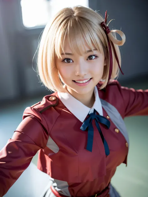 1girl, solo, cute Japanese girl, hight school girl, (smile:1.2), natural makeup, highlighting her clear skin and subtle eye shadow, Beyondv4,
BREAK
((realistic skin, detailed skin texture)),
BREAK
(bouncing breasts, active pose:1.2, stylish pose, dynamic a...