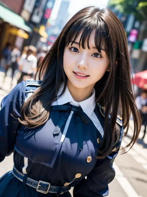 1girl, solo, cute Japanese girl, hight school girl, (smile:1.2), natural makeup, highlighting her clear skin and subtle eye shadow, Beyondv4,
BREAK
((realistic skin, detailed skin texture)),
BREAK
(bouncing breasts, active pose:1.2, stylish pose, dynamic a...