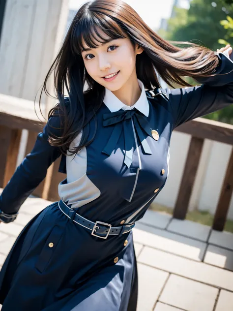 1girl, solo, cute Japanese girl, hight school girl, (smile:1.2), natural makeup, highlighting her clear skin and subtle eye shadow, Beyondv4,
BREAK
((realistic skin, detailed skin texture)),
BREAK
(bouncing breasts, active pose:1.2, stylish pose, dynamic a...