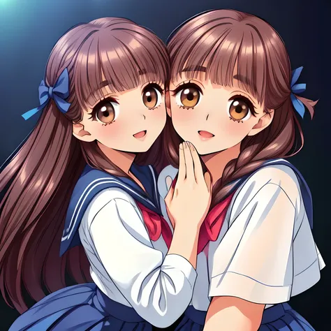 (highest quality, masterpiece:1.2), highest quality, High resolution, 1080p, 8K, ((too beautiful) (too pretty) (noble decorous well-behaved) (student council president and members) of (((most beloved))) (love-story comic heroine) melts my mind, calling me ...