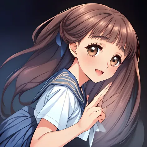 (highest quality, masterpiece:1.2), highest quality, High resolution, 1080p, 8K, ((too beautiful) (too pretty) (noble decorous well-behaved) (student council president and members) of (((most beloved))) (love-story comic heroine) ((melts my mind)), calling...