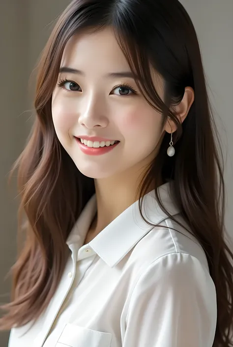       Super Real ,       photorealistic   ,    (Full body image:1.5),  she looks so happy      , shadow,           Global Illumination          , Alone, (Japanese woman in her 20s :1.5),      very beautiful、     cute smile ,    Slim,    brown hair ，　beauti...