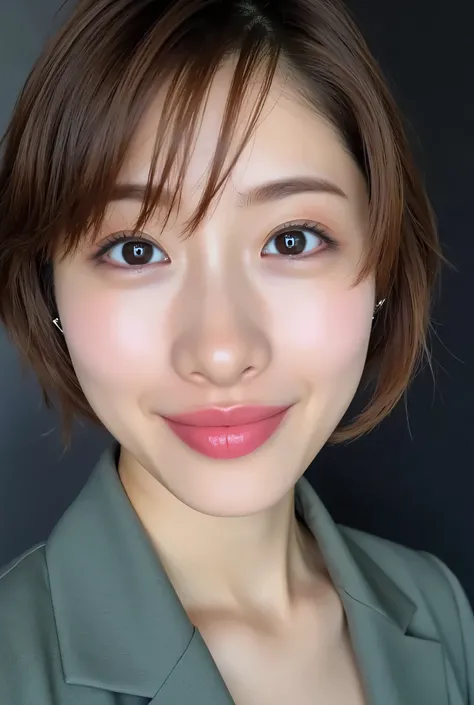 ISHIHARASATOMI,looking at viewer, beautiful skin, beautiful eyes, beautiful face, make up, masterpiece, Super Details, Best lighting, Realistic and Realistic Pictures, high definition RAW color pictures, slightly smile, highly detailed eyes, asian