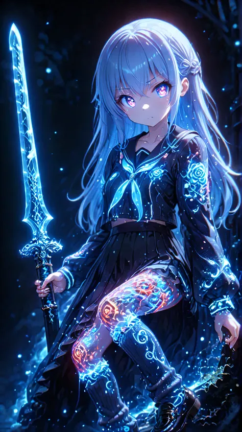 1girl,powerful composition、(((Milky white long hair、unique hairstyle)))、(((pretty face、face)))、masterpiece, top quality, Highly Detailed CG Unity 8K Wallpaper, (masterpiece, top quality, Ultra Details, 8k, high resolution, Anime Style, cinematic lighting, ...