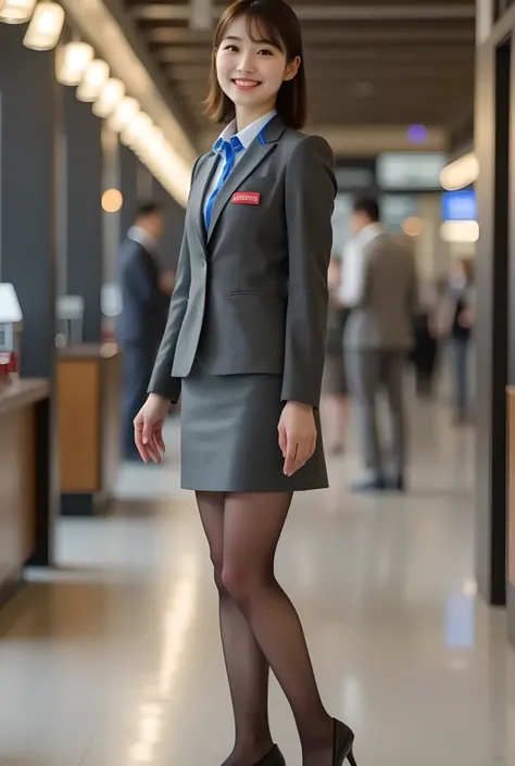 Super Real , photorealistic , (Full body image:1.5), she looks so happy , shadow, Global Illumination , Alone, (Japanese woman in her 20s :1.5), very beautiful、 cute smile , Slim, brown hair , beauti...