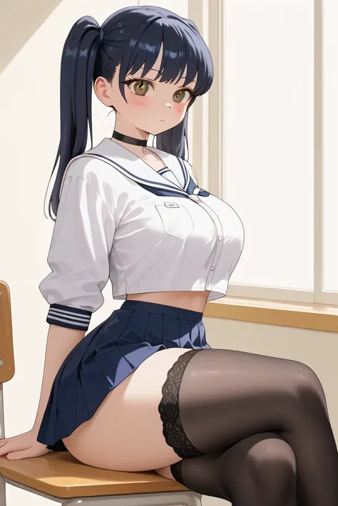 (masterpiece), (best quality), (perfect eyes), (absurdres), (perfect face), Bl3th3bn3_Styl3_SKNSFW
,
1 girl, Yamada_Anna, (20 years old), (), (twintails dark blue hair), brown eyes, shy), (young), (young face), (cute), (curvy), (big breasts), huge breasts,...