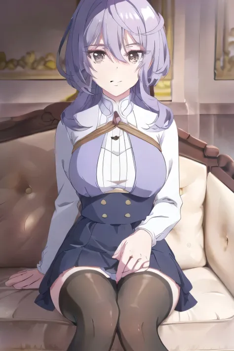  Please draw a smiling woman，at 19:45，もっとBig breastsのBig breastsを描いてください， wearing thin clothes，can you draw a dark blue pleated miniskirt more delicately，Can you draw with wearing thin clothes，sleeveless sweater， can you draw a dark blue micro pleated skir...