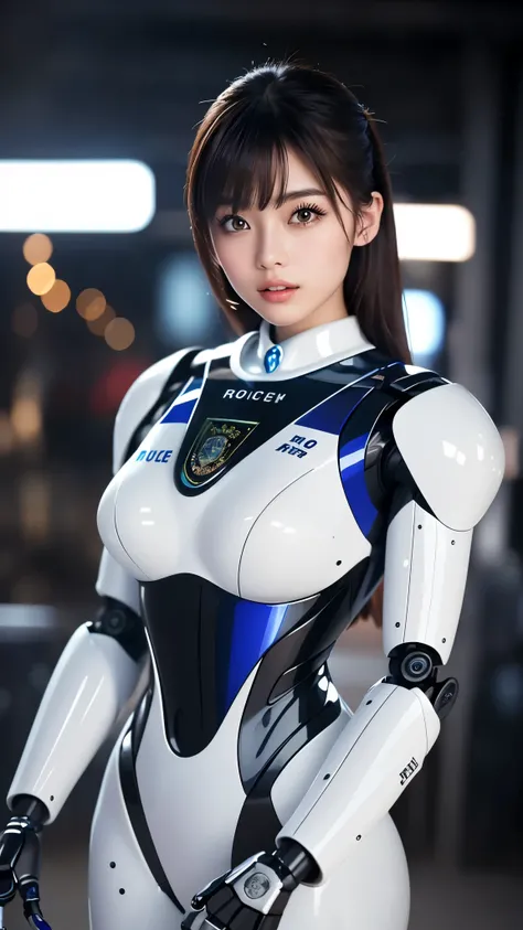 (((masterpiece))), (photo real, realism texture), (top Quality, High Quality:1.3), (top resolution, high resolution), ultra detailed, (high detailed), (beautiful black robot woman, (woman is incredible machine)), (Fine skin face:1.3), (Unparalleled Japanes...