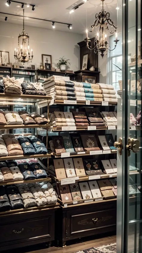 Dream mini store — cozy, Loja Colorida, filled with unique items: livros, velas, decorations, plantas, doces. An environment of magic and comfort. The interior is thought out to the smallest detail: shelves with merchandise,  pequenos detalhes ,  Luz Quent...