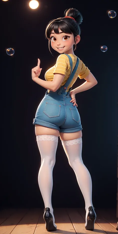 Full body shot, full shot,(best quality:1.4),(shiny skin), body focus, (cute face), (((best quality))), illustration, ((Beautiful Finger)), , Beautiful body, Beautiful character design, ,perfect lighting, Colorful, Bright_Front_face_Lighting, ultra high re...