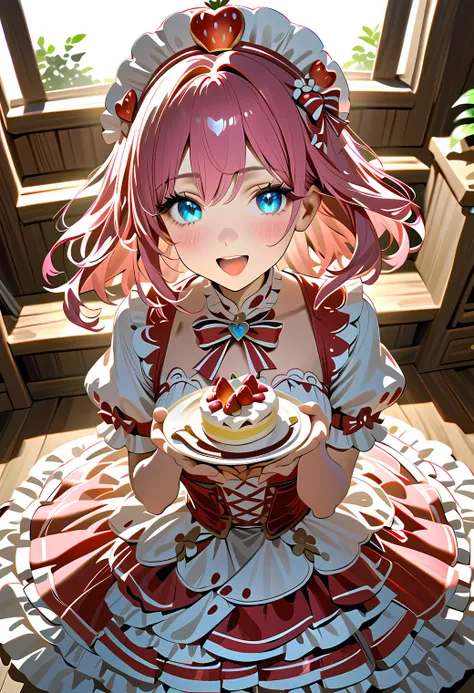 Idol strawberry shortcake motif costume decoration Fantasy-style giant shortcake