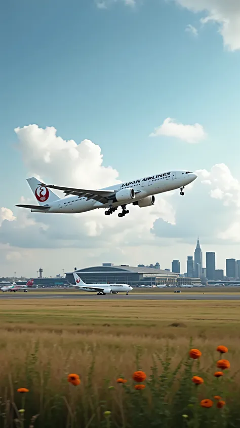 in high-definition images、 England、Heathrow Airport、'Japan Airlines plane takes off from the runway)、 highdefinition images、 colorful images、 ( VECG Unity 8k wallpaper)、Asahi、Wide image 、 Color Difference、Inclusive 、high image quality during sick leave、Tr...