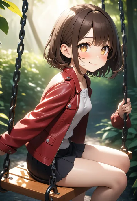 (masterpiece, Tops, high resolution, UHD, perfect pixels, depth of field, 4k, RTX, hdr))), old girl, full body, slim body: 1.2, nice figure, short height , Beautiful anime girl, beautiful artistic style, anime character breasts, ((little smile, gap-mouthe...