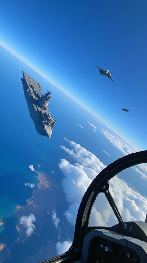 high resolution images、high-definition image of the F-35B during an escort mission for an American class amphibious assault ship、creative image、the Red Sea near Cairo in Egypt、an American class amphibious assault ship is advancing through the Red Sea passa...