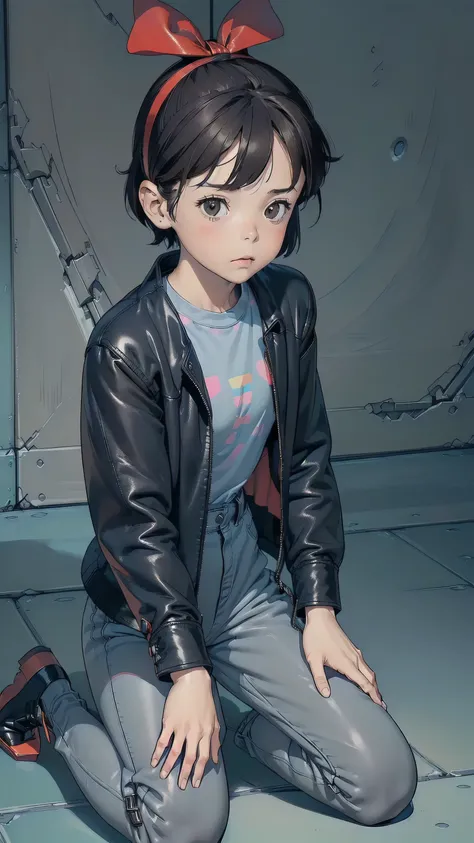 ((top quality, ultra-detailed, high resolution, extremely detailed CG, unity 8k wallpaper, by famous artist, perfect anatomy, super detailed skin, cinematic lighting, UHD, retina, anatomically correct, 1080P)), (Please draw a single one sad girl kneeling w...