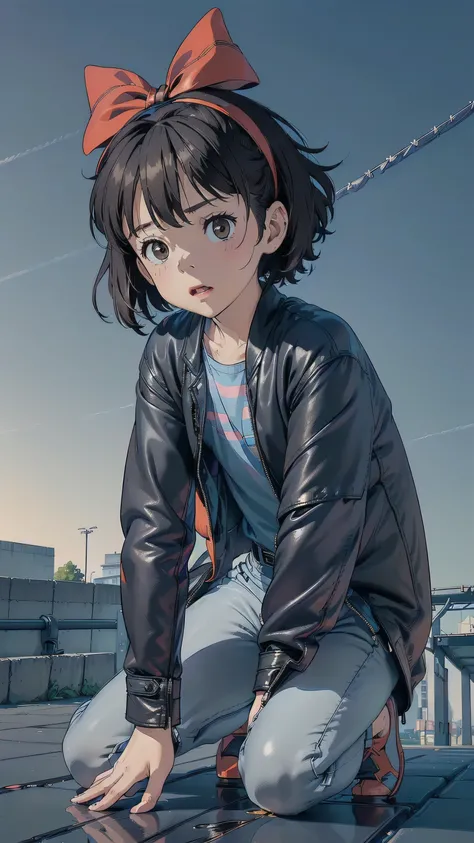 ((top quality, ultra-detailed, high resolution, extremely detailed CG, unity 8k wallpaper, by famous artist, perfect anatomy, super detailed skin, cinematic lighting, UHD, retina, anatomically correct, 1080P)), (Please draw a single one sad girl kneeling w...