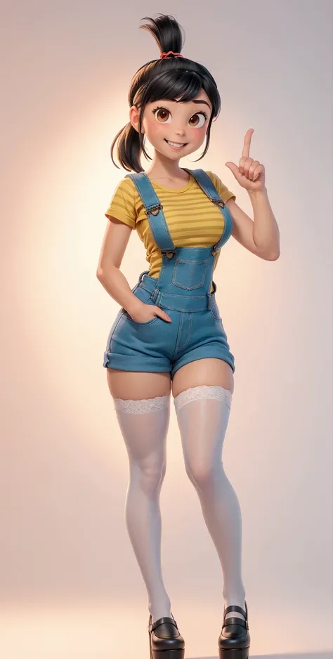 Full body shot, full shot,(best quality:1.4),(shiny skin), body focus, (cute face), (((best quality))), illustration, ((Beautiful Finger)), , Beautiful body, Beautiful character design, ,perfect lighting, Colorful, Bright_Front_face_Lighting, ultra high re...