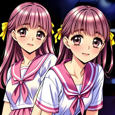 (highest quality, masterpiece:1.5), highest quality, High resolution, 1080p, 8K, (Too beautiful, elder Sakuragi mai, Girl's love-story comic heroine, ((Too much beloved)) noble grown beautiful beautiful lady with detailed is in a darkness: 1.4), (Happy fac...
