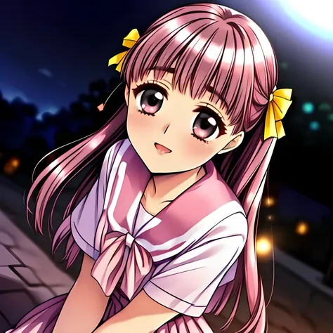 (highest quality, masterpiece:1.5), highest quality, High resolution, 1080p, 8K, (Too beautiful, purest neatest Sakuragi mai, Girl's love-story comic heroine, ((Too much beloved)) noble grown beautiful beautiful lady with detailed is in a darkness, control...