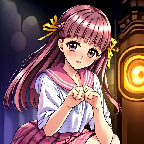 (highest quality, masterpiece:1.5), highest quality, High resolution, 1080p, 8K, (Too beautiful, neatest elder Sakuragi mai, Girl's love-story comic heroine, ((Too much beloved)) noble grown beautiful beautiful lady with detailed is in a darkness, controll...