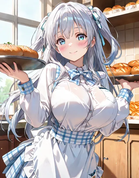 ((ultra-detailed)), (highly detailed CG illustration), (best quality:1.2), ultra-highly detailed, colorful composition, artistic photoshoot, 1girl:1.3, solo focus:1.3, upper body, moe anime character, rounded chin:1.2, short stature, blue eyes:1.3, sagging...