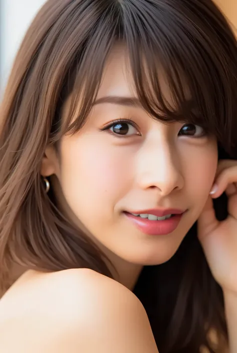 ayako, looking at viewer, beautiful skin, beautiful eyes, beautiful face, highly detailed eyes, make up, masterpiece, Super Details, Best lighting, Realistic and Realistic Pictures, high definition RAW color pictures, slightly smile, girl