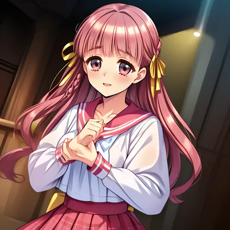 (highest quality, masterpiece:1.5), highest quality, High resolution, 1080p, 8K, (Too beautiful, neatest elder Sakuragi mai, Girl's love-story comic heroine, ((Too much beloved)) noble grown beautiful beautiful lady with detailed is in a darkness, controll...