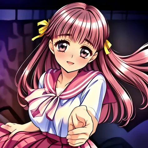 (highest quality, masterpiece:1.5), highest quality, High resolution, 1080p, 8K, (Too beautiful, neatest elder Sakuragi mai, Girl's love-story comic heroine, ((Too much beloved)) noble grown beautiful beautiful lady with detailed is in a darkness, controll...