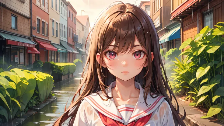 masterpiece, insanely detailed, best quality, hyper detailed, high quality, exquisite, detailed, beautiful, ultra detailed, FHD, Full-HD, absurdres, highres, 16K, female, intelligent, serious look, serious expression, standing, looking at viewer, long hair...