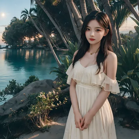 ultra realistic, breathtakingly beautiful young Asian woman with a delicate, petite figure, elegant facial features, and flawless smooth skin, wearing tastefully sexy and stylish attire that maintains modesty, sensual yet graceful pose, alluring gaze, soft...