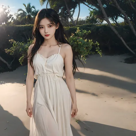 ultra realistic, breathtakingly beautiful young Asian woman with a delicate, petite figure, elegant facial features, and flawless smooth skin, wearing tastefully sexy and stylish attire that maintains modesty, sensual yet graceful pose, alluring gaze, soft...