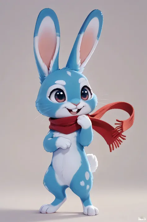 [Paint 3D Testing*] [Artist Style] -masterpiece,high quality, slight_chibi, KuroRabbi, rabbit, anthro, DTkr, furs, buckteeth, slender, blue fur, paw, animals(furry), feral,(furry), rabbit face,short limb, legs(furry), hands(furry), floppy ears(furry),darkr...