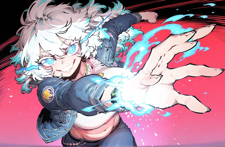 expressive eyes, expressive (bright blue) eyes, detailed eyes, anime eyes, douyin eyes, high detail eyes, multicolored iris, detailed iris,long eyelashes,big white eyelashes, full lashes,Glowing, glowing eyes,Lightrider in Casual Style from fortnite,curvy ...