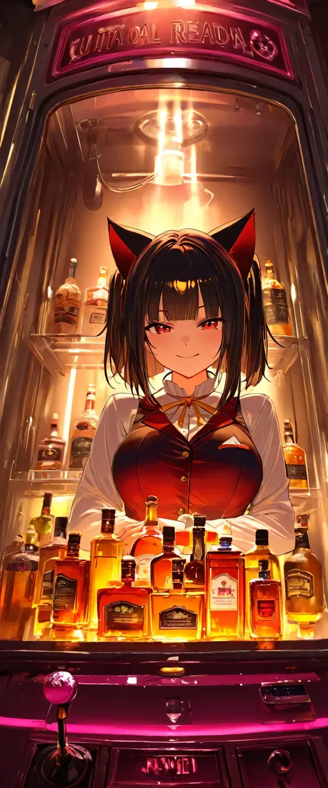 (beautiful girl: 1.3),masterpiece,Please redeem,Ultra-high resolution,rich contrast,Very high quality,8k,Highly detailed CG unit wallpaper,Texture,So ridiculous,RAW Photos,Please redeem anime,Depth of written boundary 1.2,(blunt bangs,medium hair,Black Hai...