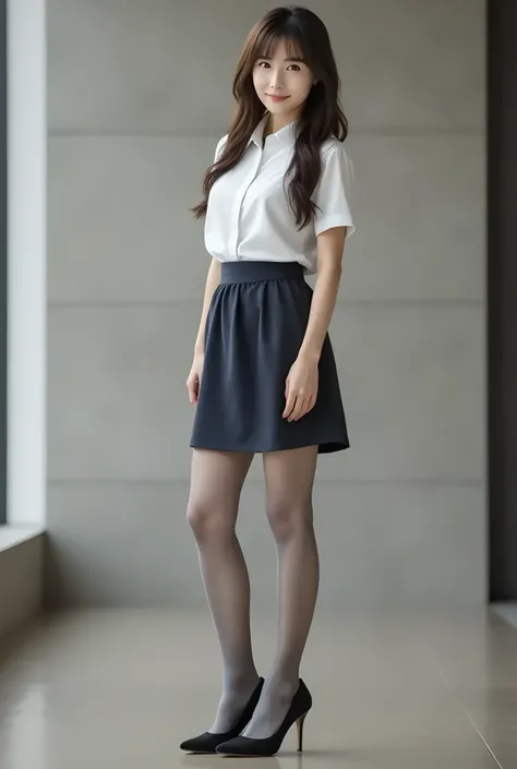       Super Real ,       photorealistic   ,    (Full body image:1.5),  She looks so happy      , shadow,           Global Illumination          , Alone, (Japanese woman in her 20s :1.5),      very beautiful、     cute smile ,    Slim,    brown hair ，　beauti...