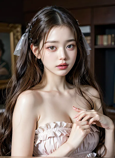 personagem original, ethereal beauty, aesthetic, Obra-prima, melhor qualidade, high eye clarity , critically impeccable, sharp image , cabelo estilizado, cabelo longo, cabelo macio, Retrato completo, Pixels altos, rosto perfeito, olhos perfeitos, Rosto Bo...