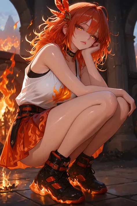 Masterpiece, high quality, high resolution, 16K, highly detailed background, digital painting, unreal engine, Makoto Shinkai illustration, hyperrealistic, fantasy, ite girl, beautiful face, beautiful skin, long eyelashes, beautiful eyes, beautiful legs, fu...