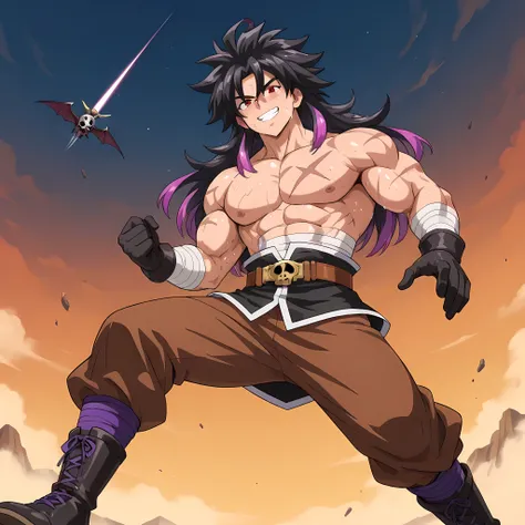 (high side angle), ((epic anime scene, 1man, air pressure attack, epic battle scene):1.10), (Chrono Trigger anime style:1.15, anime style warm colors, ultra quality, full HD, 4K quality, perfectly detailed eyes, rich scenery details, ultra facial details, ...