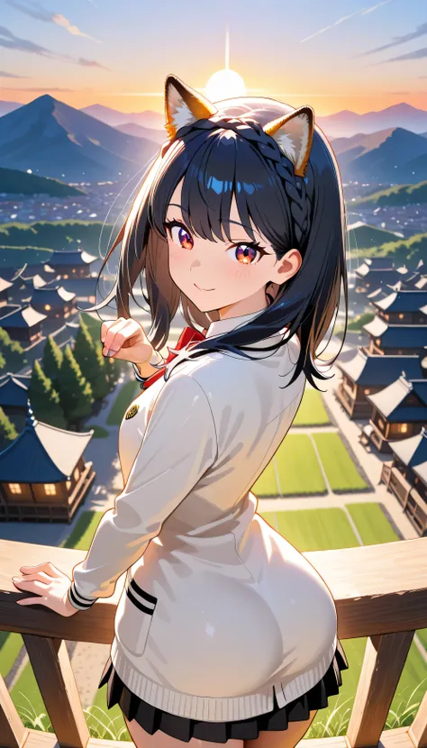 Takarada Rikka,(beautiful girl: 1.3),1girl,masterpiece, Highest quality, Ultra-high resolution,rich contrast,super high quality,8k,Highly detailed CG unit wallpaper,texture,Incredibly absurd,Ultra-high resolution,RAW Photos,Depth of Field 1.2,A village mou...