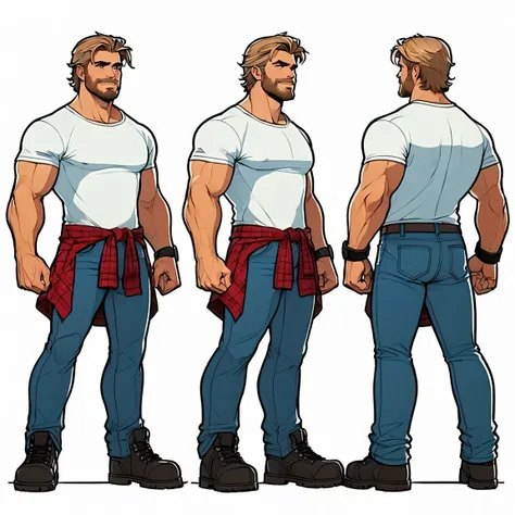 fond blanc. homme professionnel de lutte nu, gros et d'âge moyen 。gros ventre。 Énormes muscles。Énormes pectoraux très ronds et lourds。( Corps anatomiquement corrects :1.5)。( pénis anatomiquement précis très énorme:1.5)。(Cul très rond:1.5)。(érection:1.5)。( ...