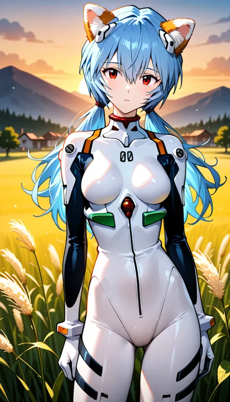 ayanami rei \(evangelion\),(2girl:1.4),(beautiful girl: 1.3),1girl,masterpiece, Highest quality, Ultra-high resolution,rich contrast,super high quality,8k,Highly detailed CG unit wallpaper,texture,Incredibly absurd,Ultra-high resolution,RAW Photos,Depth of...