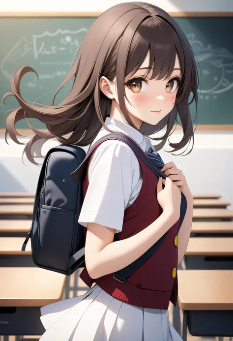 masterpiece, best quality, high resolution, UHD, perfect pixels, depth of field, 4k, RTX, hdr))), 1 girl, single high school, 16 years old, Take a kitchenette from the waist up , alone, Beautiful anime girl, beautiful artistic style, anime character, ((Ex...