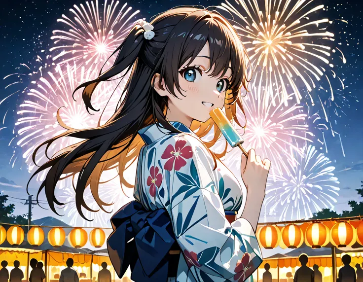 (ultra-detailed)), (highly detailed CG illustration), (best quality:1.2), ultra-highly detailed, colorful composition, artistic photoshoot, 1girl, solo focus,  upper body:1.3, moe anime character, girls, round face, rounded chin:1.2, short stature,  blue e...