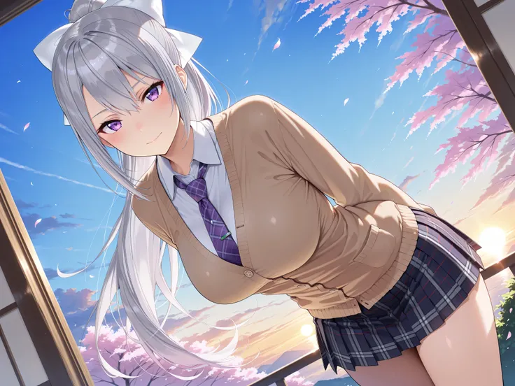 solo,masterpiece,best quality,super fine illustration、finely detail 、clear picture、UHD、HDR, amazing quality, highres, absurdres, very aesthetic, high resolution, ultra detailed, perfect details,nijikaede,purple eye,grey hair,long eyelashes,long hair,ponyta...