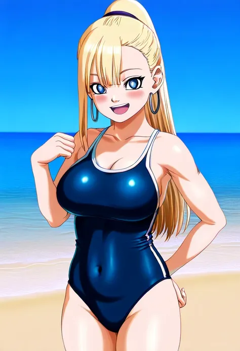 傑作、Best quality、Best resolution、Best image quality、amazing quality、 very aesthetic、 absurdres、anime coloring、1girl、<lora:InoYamanakaGeninNoobXL_byKonan:1>、ino yamanaka、solo、13 years old、blonde hair、blue eyes、high ponytail hair、One side of the bangs、small h...